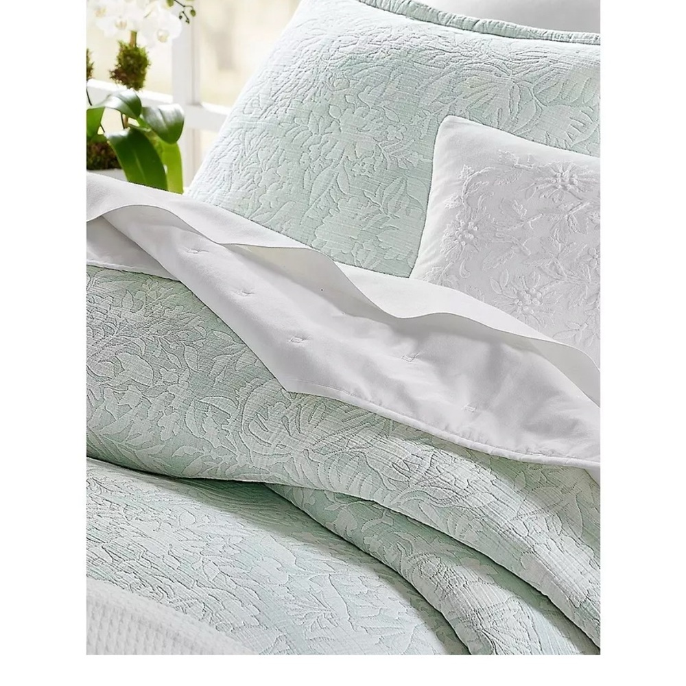 NEW Sky Jardin Silhouette Duvet Cover & 2 Shams Set Green